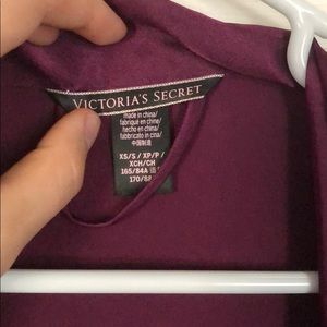 Victoria Secret Wine Silk Robe
